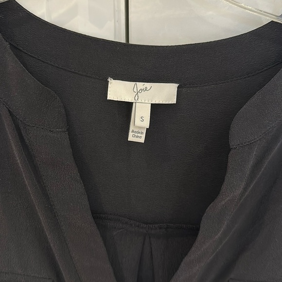 NWOT JOIE 'Pauline' Silk Blouse in Caviar Size Small - Picture 7 of 7